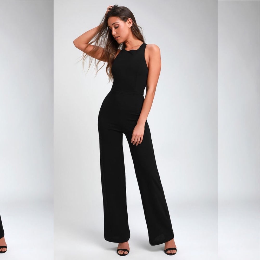Night Out Wide Leg Black Jumpsuit